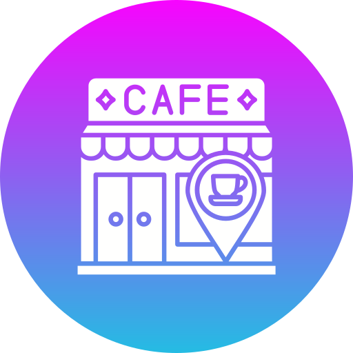 ubicación del café Generic gradient fill icono