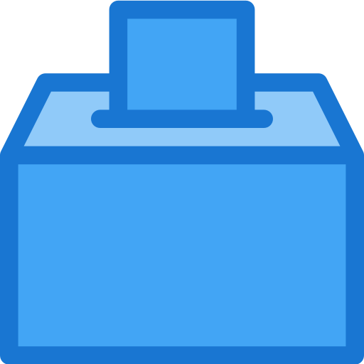 urna wyborcza Deemak Daksina Blue ikona