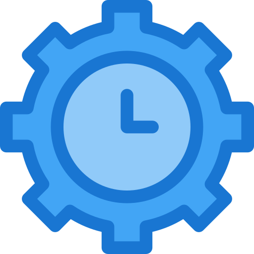 Gestión del tiempo Deemak Daksina Blue icono