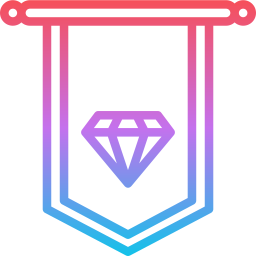 Diamante Iconixar Gradient icono