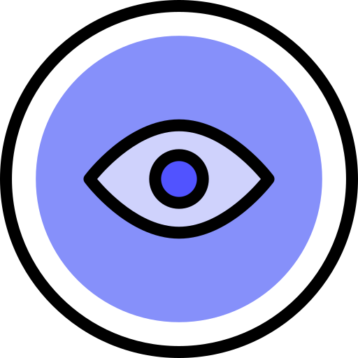 Eye Iconixar Lineal Color icon