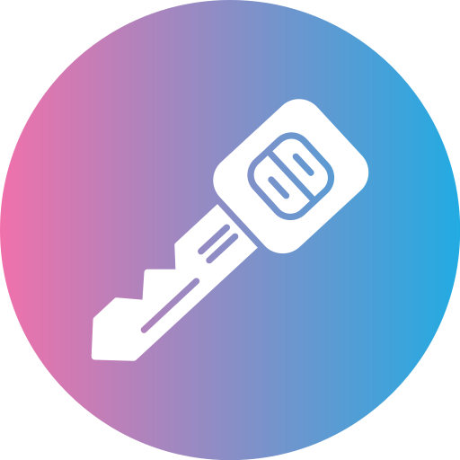 llave del coche Generic gradient fill icono