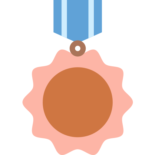 Medalla Iconixar Flat icono