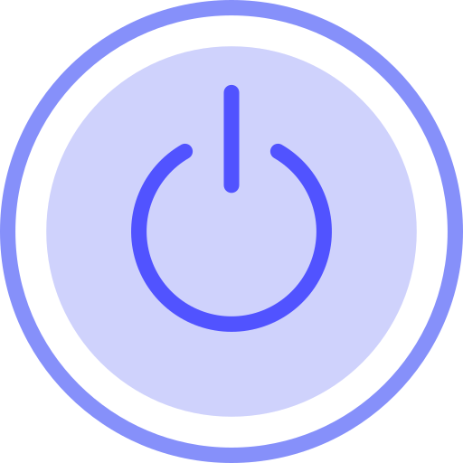 Botón de encendido Iconixar Flat icono