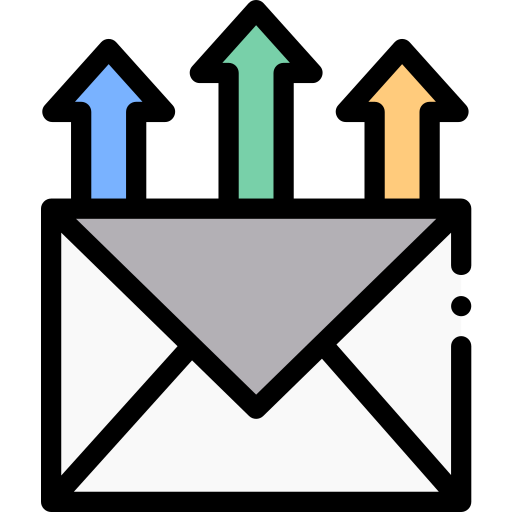 Email Detailed Rounded Lineal color icono