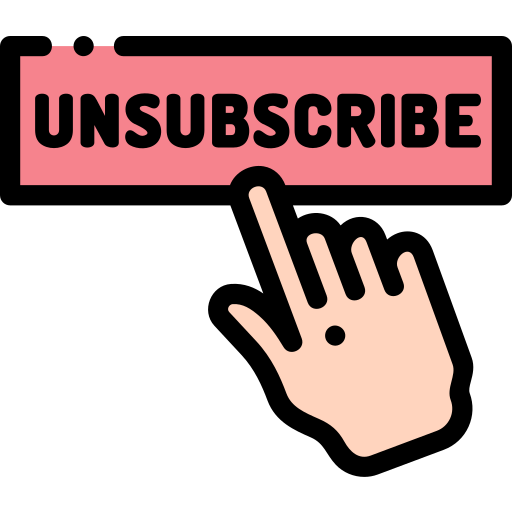 Unsubscribe Detailed Rounded Lineal color icon