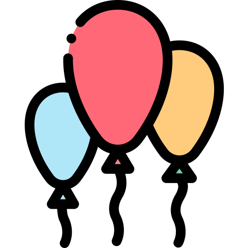 ballon Detailed Rounded Lineal color icon