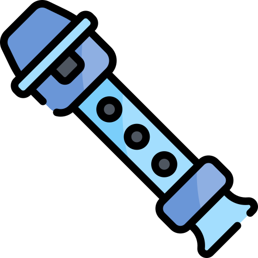 flauto Kawaii Lineal color icona