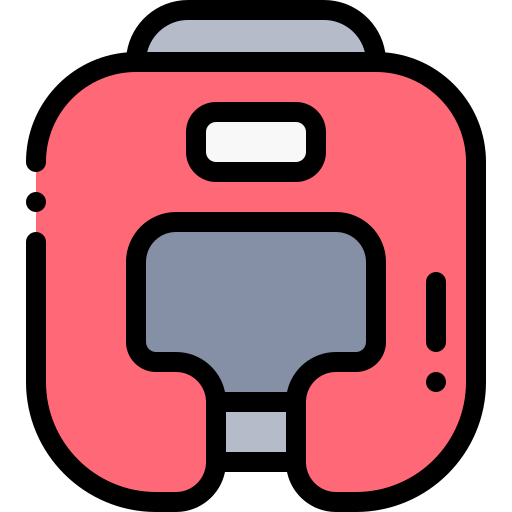 헬멧 Detailed Rounded Lineal color icon