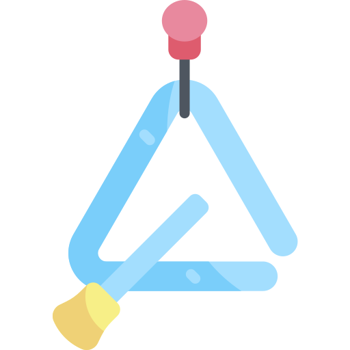 Triángulo Kawaii Flat icono