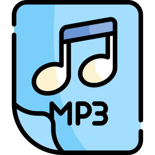 mp3 파일 Kawaii Lineal color icon