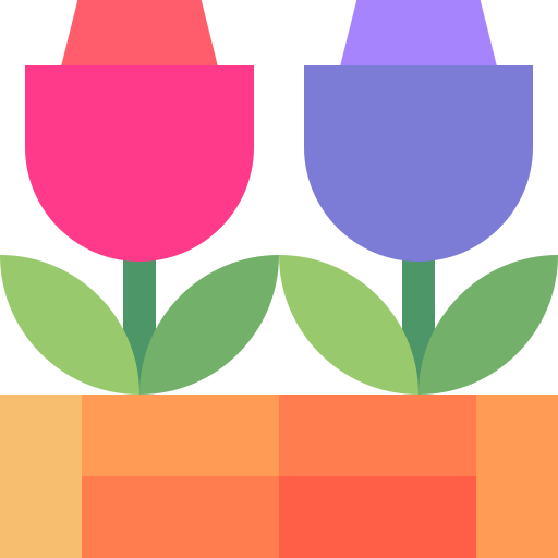 Flor Basic Straight Flat icono