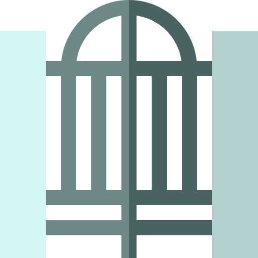 Gate Basic Straight Flat icon