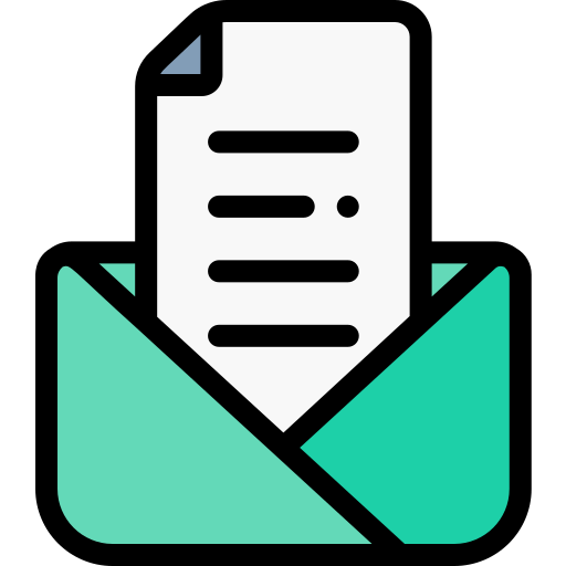 Email Detailed Rounded Lineal color icono
