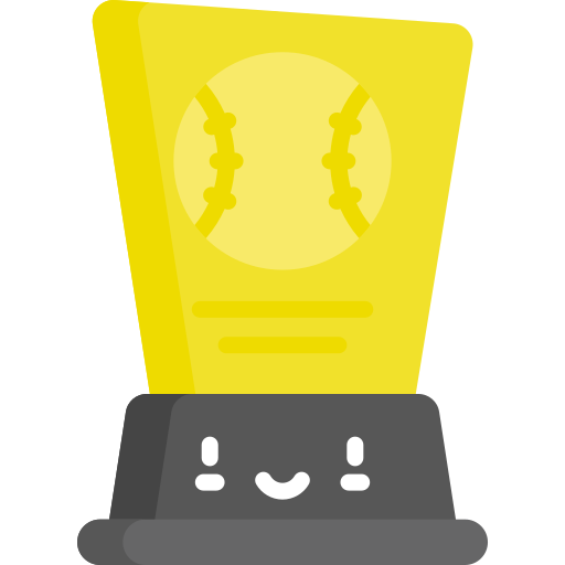 Trofeo Kawaii Flat icono