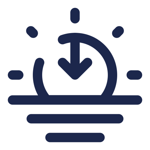 Sunset Generic color outline kuvake