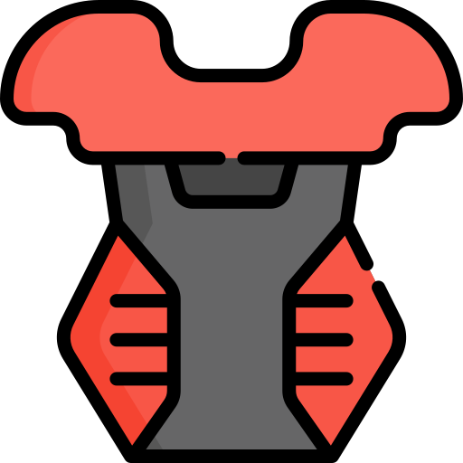 Chest guard Kawaii Lineal color icon