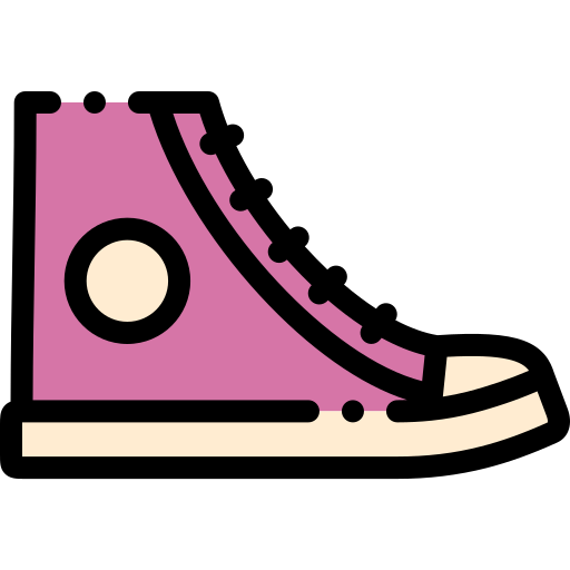 Zapatilla de deporte Detailed Rounded Lineal color icono