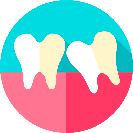 歯 Flat Circular Flat icon