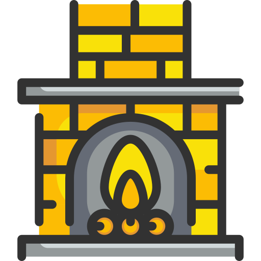 Fireplace Wanicon Lineal Color icon
