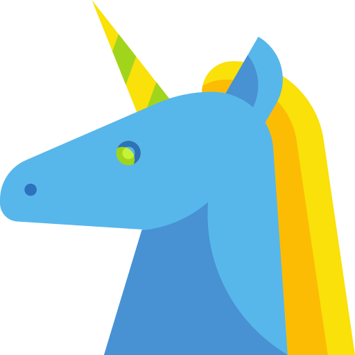 Unicorn Wanicon Flat icon