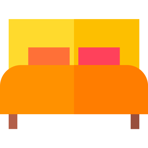 bed Basic Straight Flat icoon