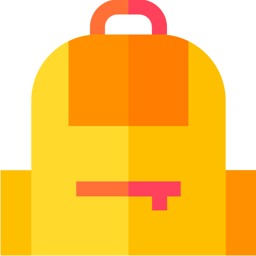 Backpack Basic Straight Flat Ícone