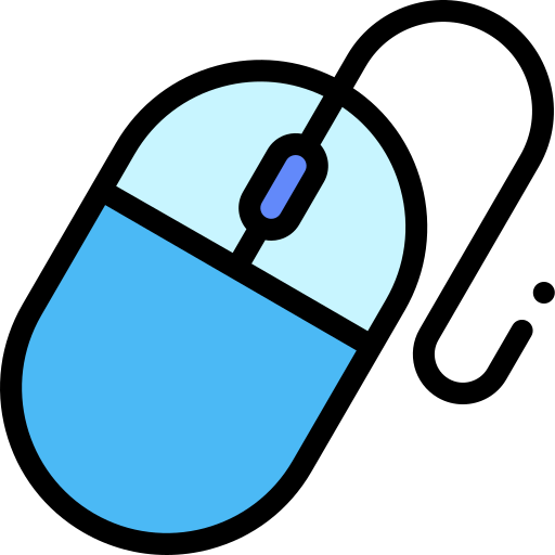 Mouse Detailed Rounded Lineal color icon
