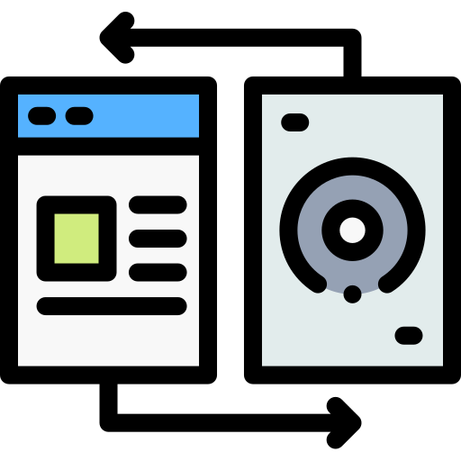 audio Detailed Rounded Lineal color icona