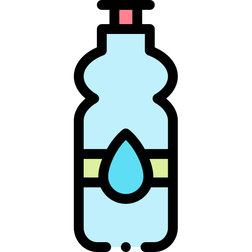 Botella Detailed Rounded Lineal color icono