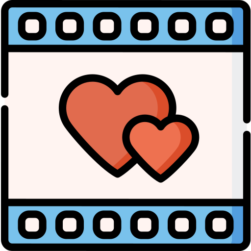 Romantic film Special Lineal color icon