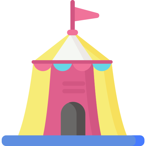Circus tent Special Flat Ícone