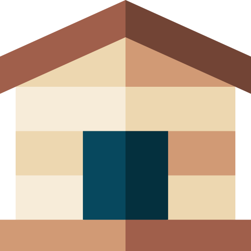 Dog house Basic Straight Flat icon