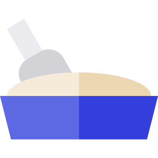 Litter box Basic Straight Flat icon