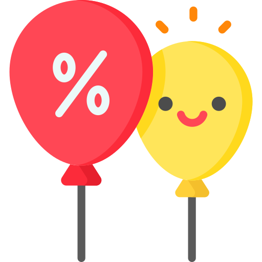 Discount balloons Special Flat icon