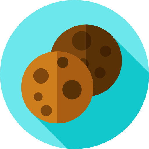 Biscoitos Flat Circular Flat Ícone
