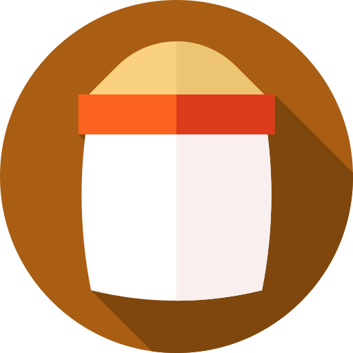 Flour Flat Circular Flat icon