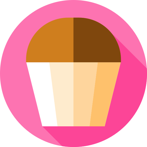 muffin Flat Circular Flat icoon