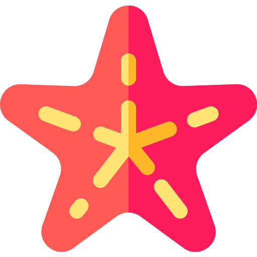 Starfish Basic Rounded Flat Ícone