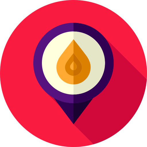 火 Flat Circular Flat icon