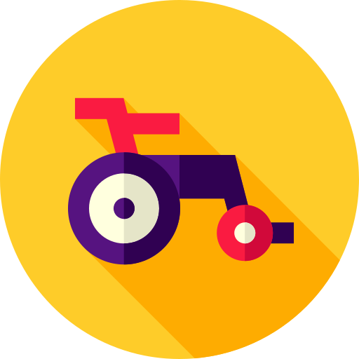 rolstoel Flat Circular Flat icoon