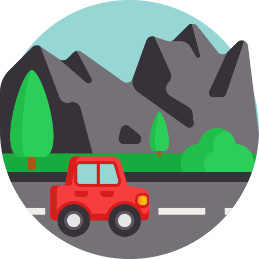 Road Detailed Flat Circular Flat icon