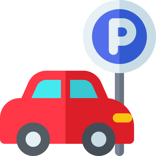 Parking Basic Rounded Flat icono
