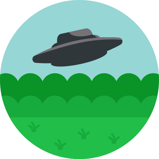 Ufo Detailed Flat Circular Flat Ícone