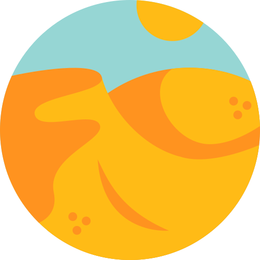 사막 Detailed Flat Circular Flat icon