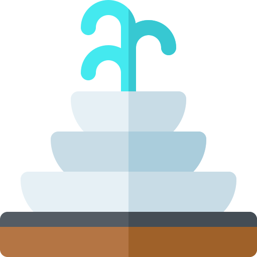 fontein Basic Rounded Flat icoon