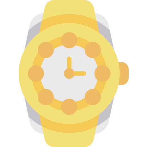zegarek na rękę Kawaii Flat ikona