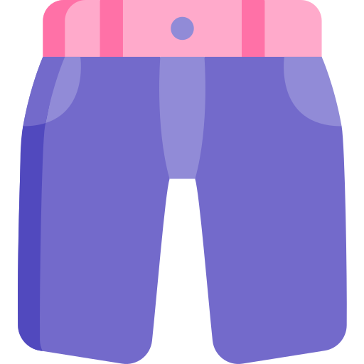 pantaloni Kawaii Flat icona