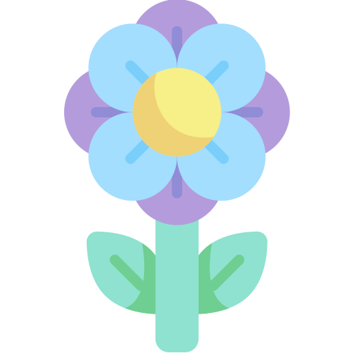 fleur Kawaii Flat Icône