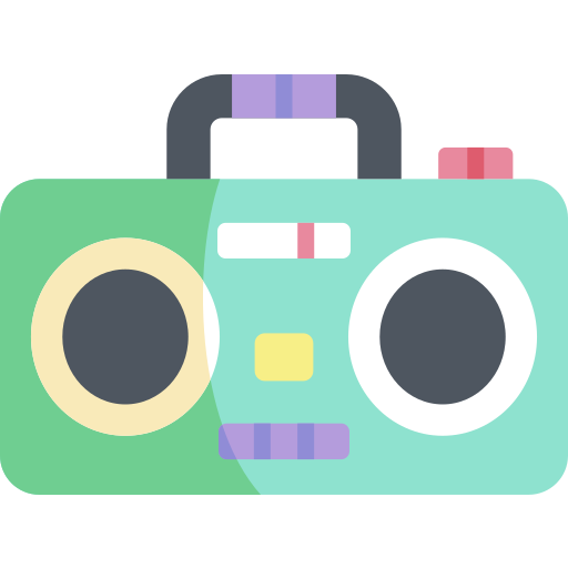 ラジカセ Kawaii Flat icon